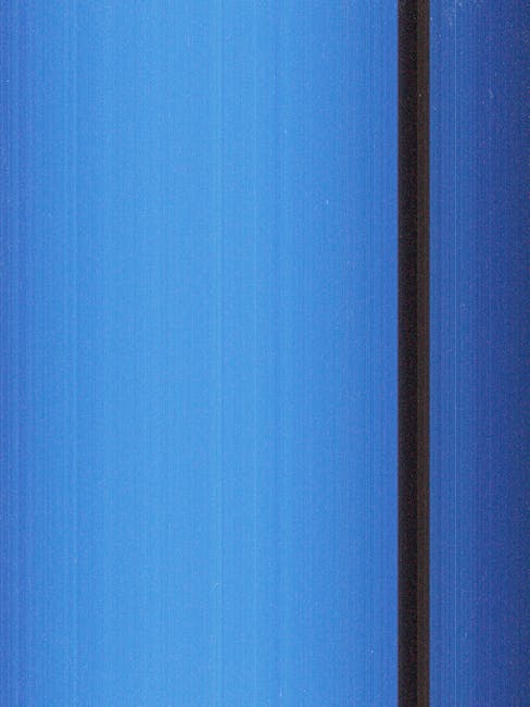 Blue structural stripes representing alignment